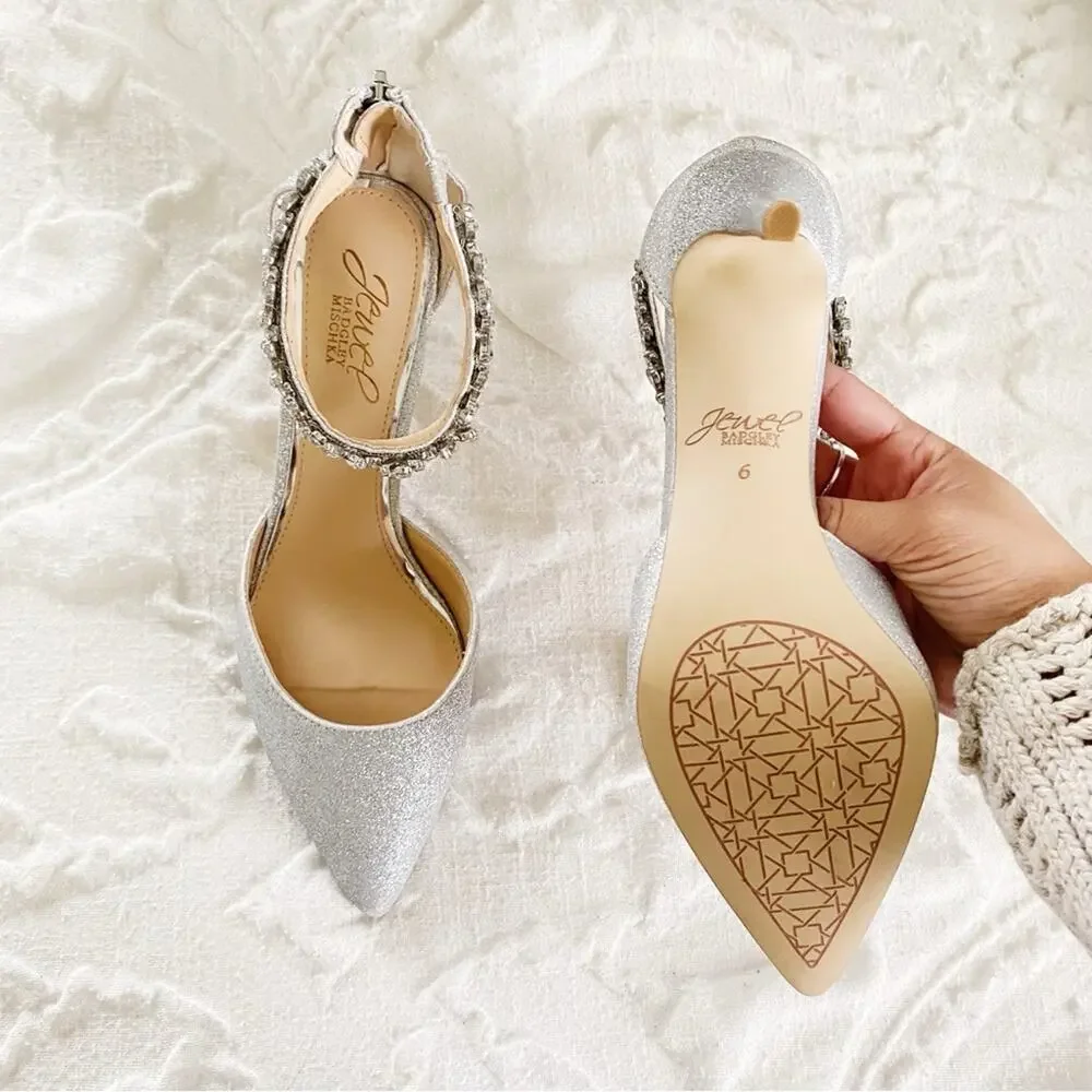Badgley Mischka Raleigh Glitter PumpsNew $110